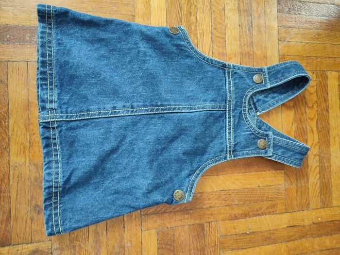 Robe salopette en jeans