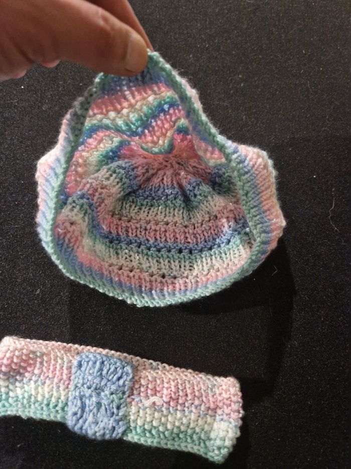 Bonnet + Bandeau 6 - 12 M - photo numéro 3