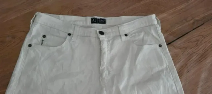 Pantalon Lin Armani Jeans taille 30 – coupe droite élégante - photo numéro 6