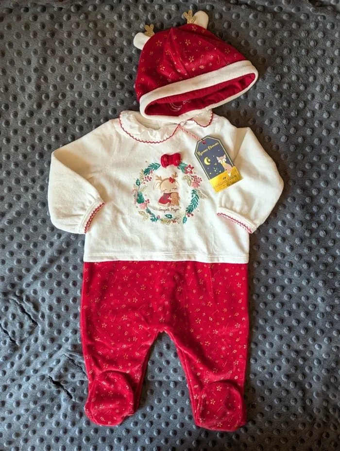 Pyjama de Noël Sergent Major 6 mois – Neuf avec étiquette + bonnet - photo numéro 11