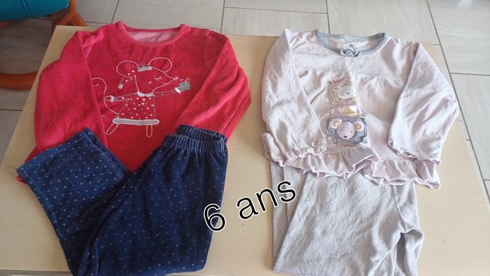 Lot 4 pyjamas hiver fille