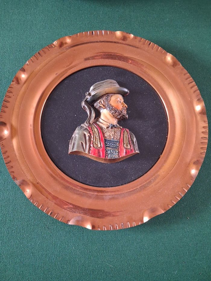 Assiette decorative cuivre