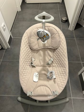 Transat balancelle beige Lionelo Rio