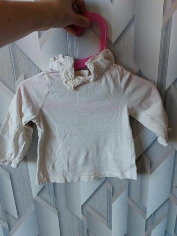 tee shirt beige col claudine