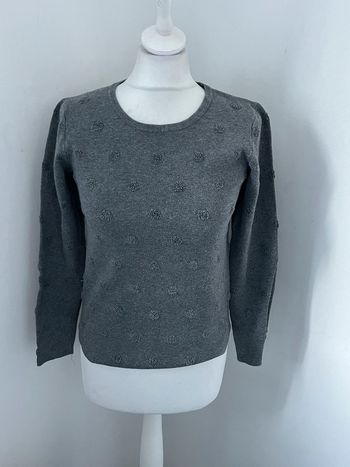 Sweat avec motifs gris mango S