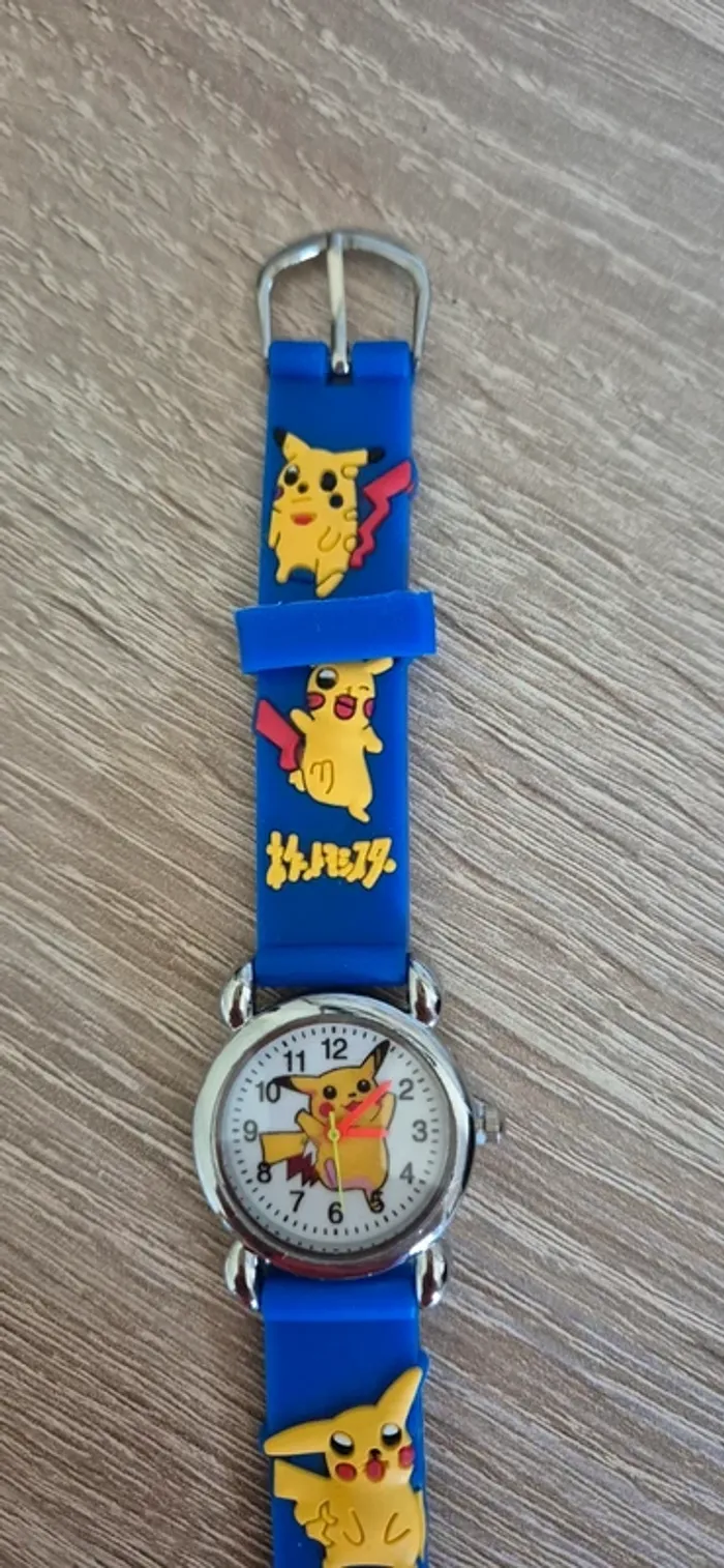 Montre enfant Pokémon avec bracelet fantaisie bleu - photo numéro 4