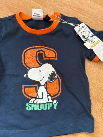 Ensemble short Snoopy neuf 6/9 mois 