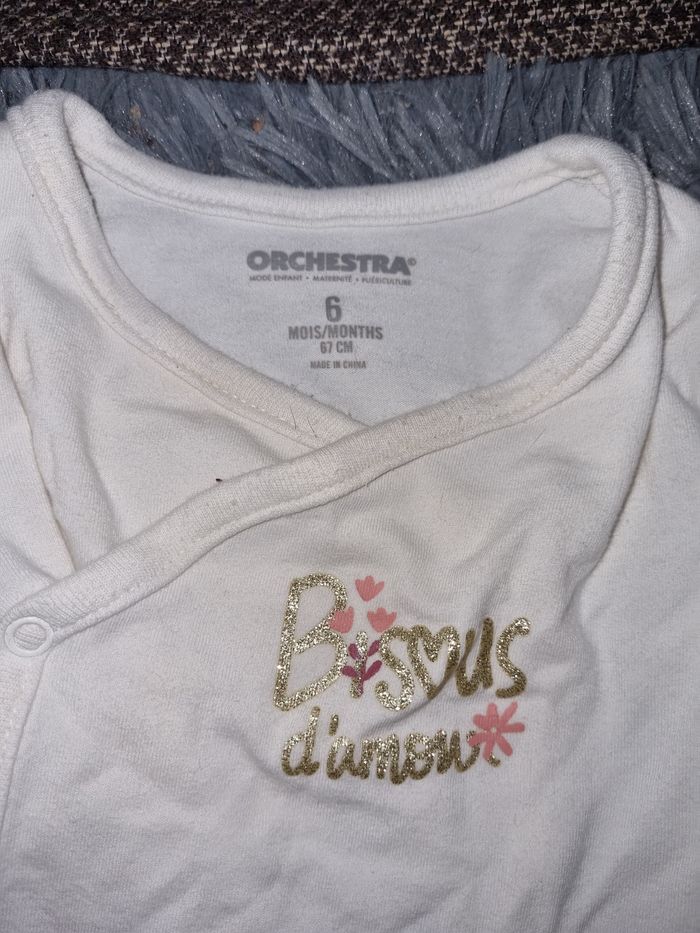 Lot 5 bodies manches longues 6mois - photo numéro 8