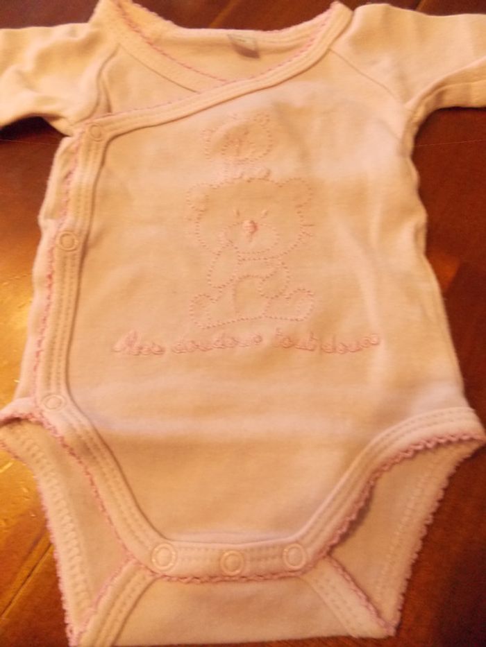 Body manches courte 1 Mois