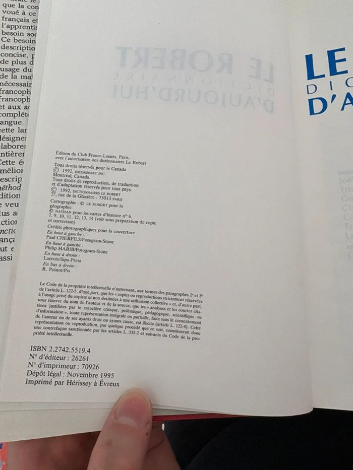 Dictionnaire Le Robert - photo numéro 5