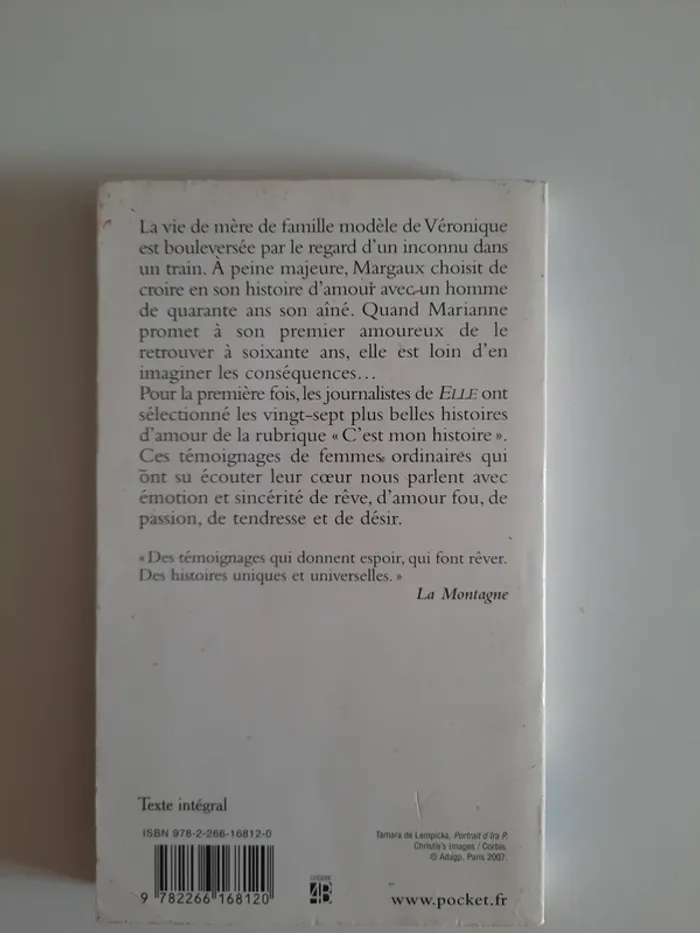 livre plus belles histoires d'amour elle - photo numéro 2