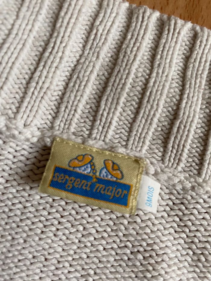Beau gilet blanc ML Sergent Major T. 9 mois/71 cm garçon - photo numéro 6