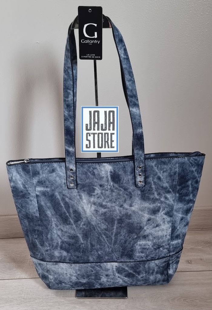 Gallantry Paris : Sac à Main effet Denim Bleu - photo numéro 6