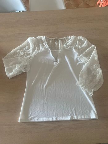 Blouse blanche plumetis taille M Camille de Paris