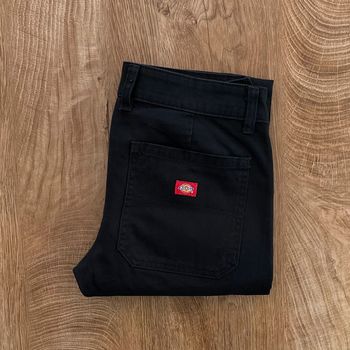 Pantalon cargo noir Dickies Straight pour femme, taille W 26 (36 taille française)