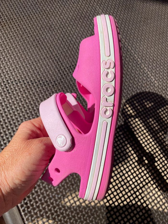 Sandales crocs rose j3 34 35 - photo numéro 8