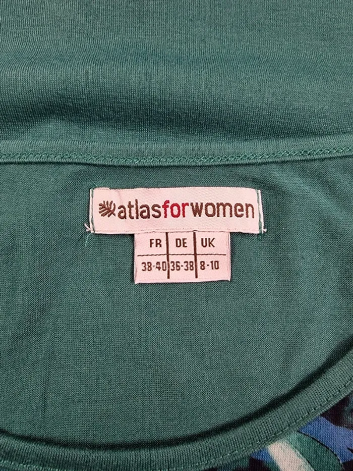 Atlas for Women T-Shirt fleuri vert * taille 38/40 * - photo numéro 7