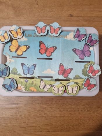 Petit insert pour  bac Trofast ikea " jolis papillons " avec jetons Papillons 