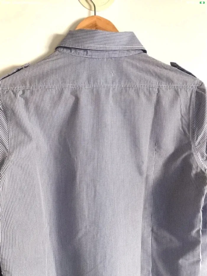 Chemise à carreaux bleu et blanc Camaieu taille 36/38 - photo numéro 8