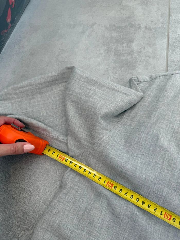 Chemise Tommy Hilfiger homme unie grise coton et cachemire taille XL - photo numéro 9