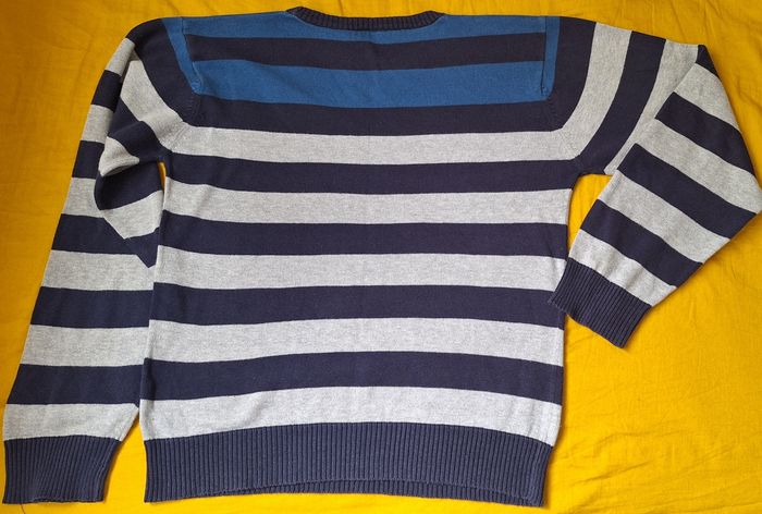 Pull gris bleu kiabi 12 ans - photo numéro 4