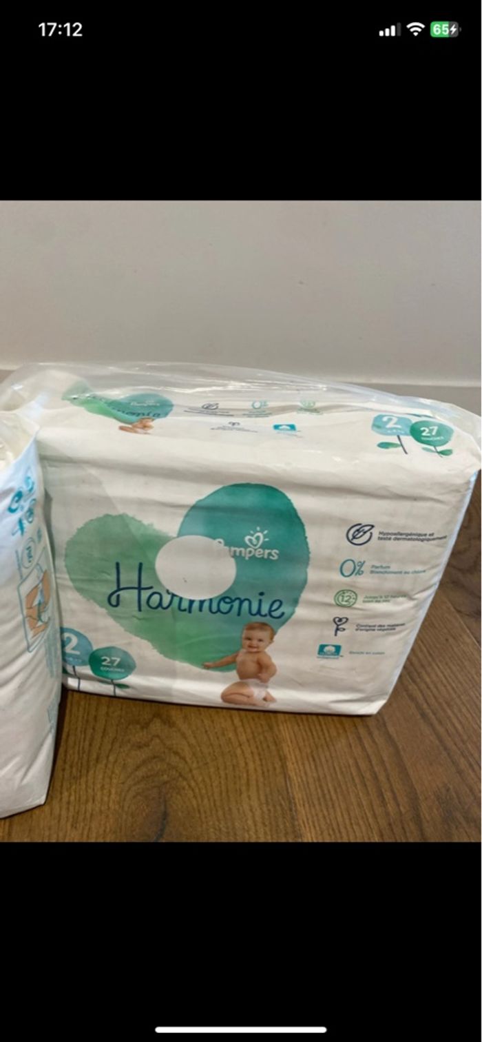 Lot  54 couches Pampers Harmonie - photo numéro 3