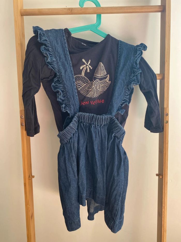 Ensemble robe bretelle monoprix kids