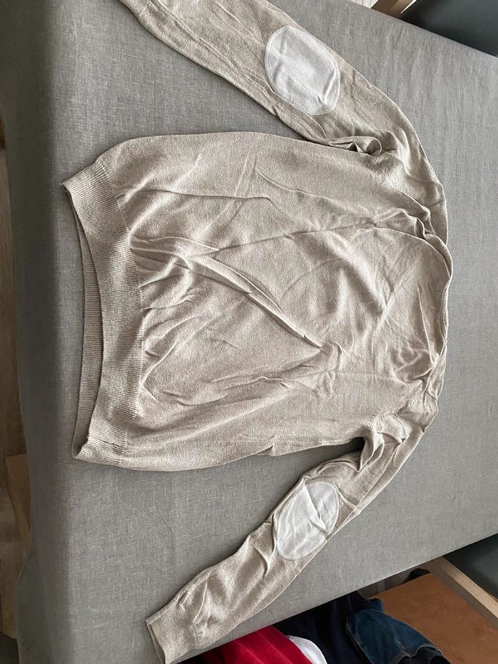 Pull classique Celio L beige - photo numéro 3