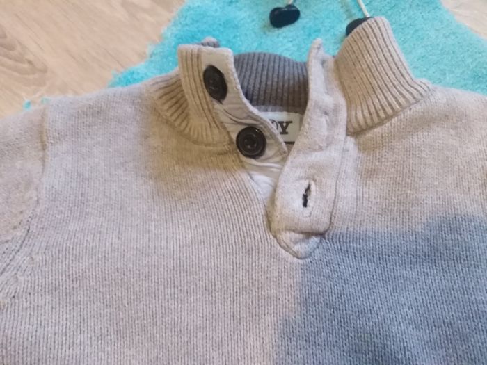 Pull gris 5/6 ans - photo numéro 3