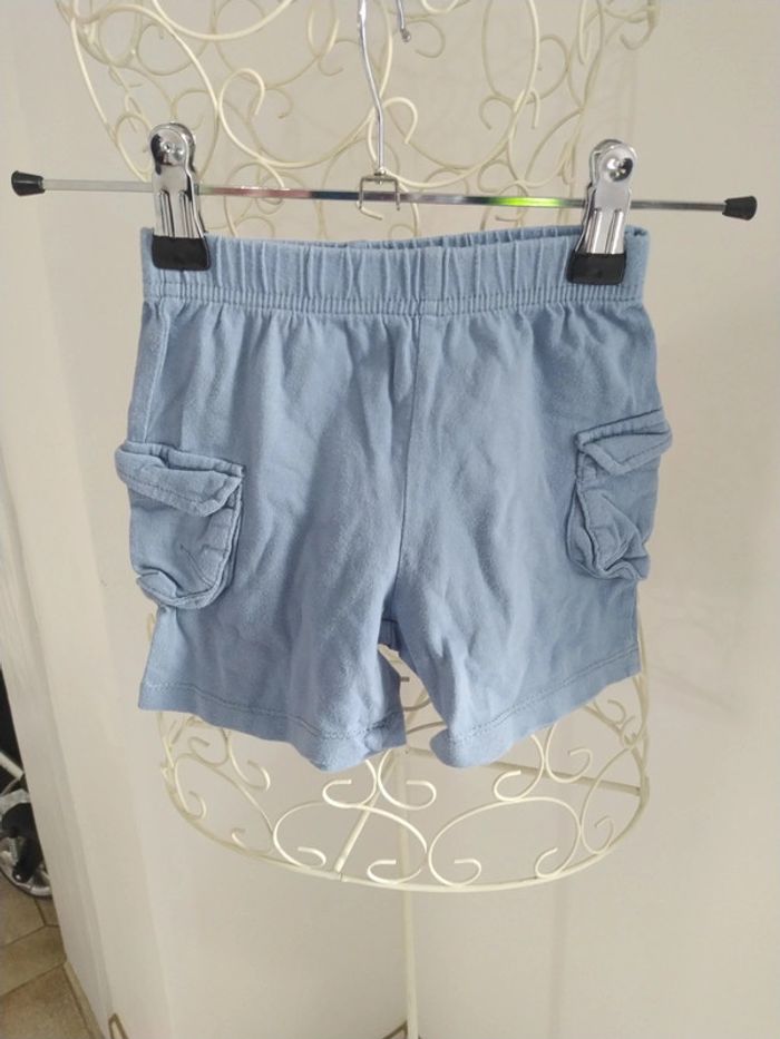 Short bleu 18 mois
