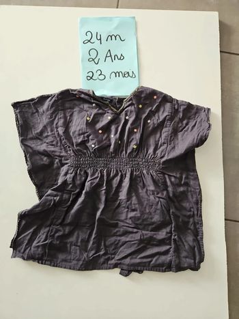 Robe chauve souris gris fonce 24 m kiabi