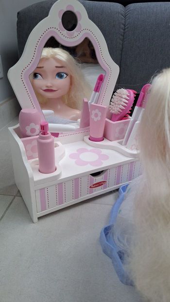 Coiffeuse de table avec accessoires melissa et doug