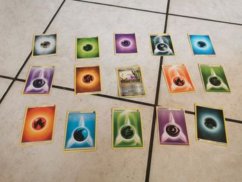 Lot de cartes Pokémon brillante rattata