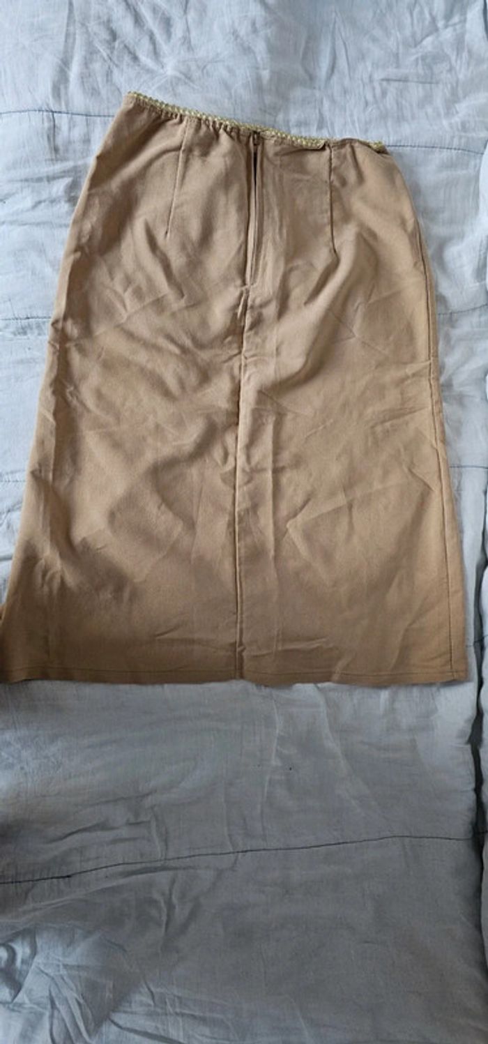 Jupe beige taille 40 - photo numéro 2