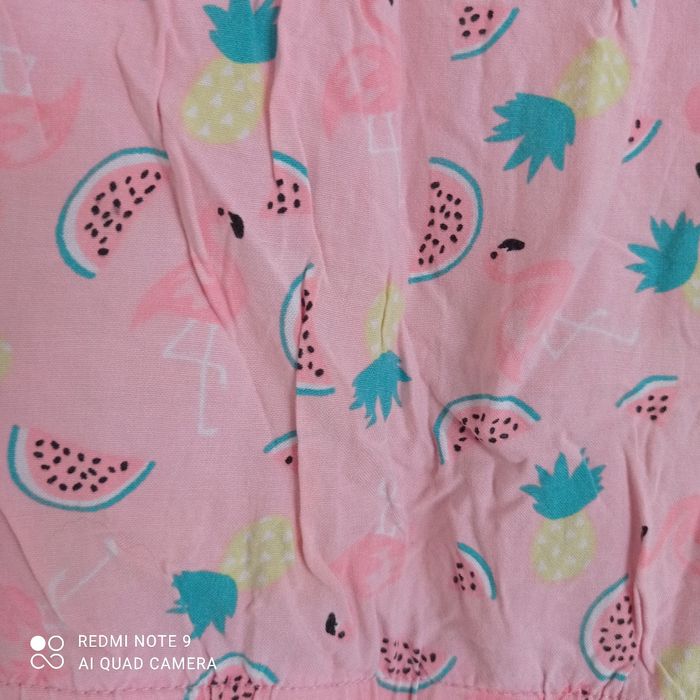 Combishort rose à motifs 4ans - photo numéro 3