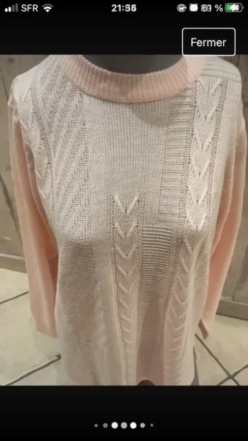 Superbe pull en 42 en excellent état de marque Bleu Bonheur