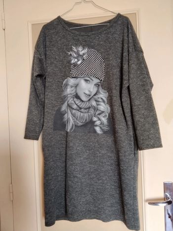 Robe tunique lainage. taille XL