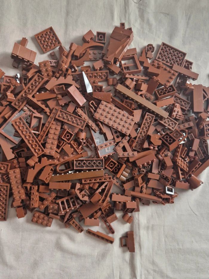 500g lego vrac marron - photo numéro 3