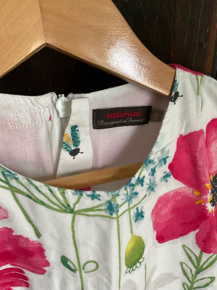 Robe fleurie manches courtes 6 ans Catimini - photo numéro 3