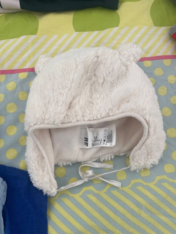 Bonnet fourrure ourson H&M taille 12 18 mois très bon état