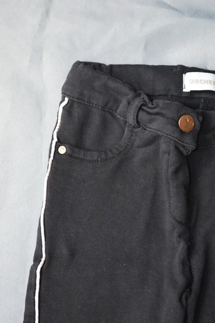 Jean slim noir Orchestra fille 24-36 mois - photo numéro 2