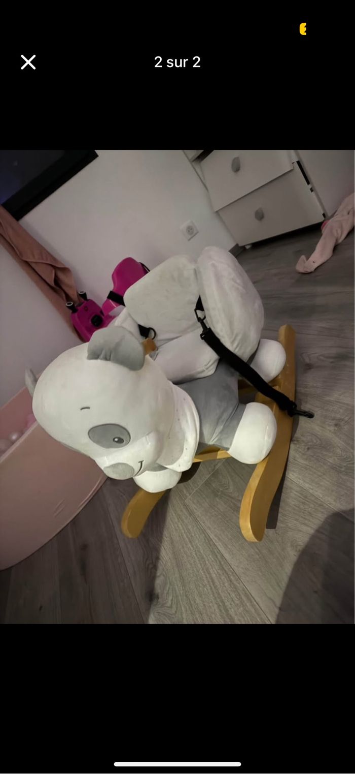Peluche animal à bascule - photo numéro 2