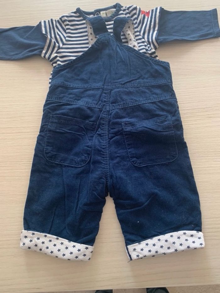 Ensemble salopette Mickey en 3 mois