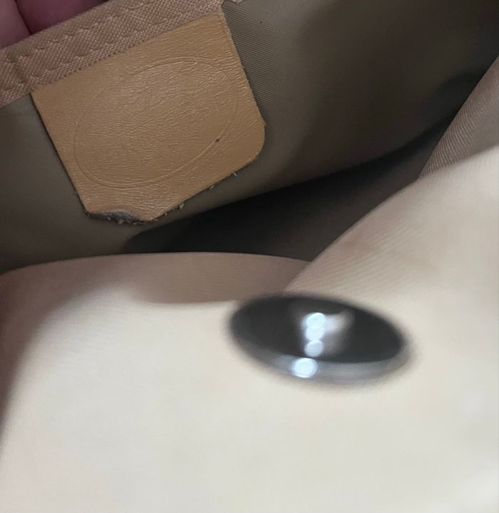 Sac longchamp en cuir beige - photo numéro 5