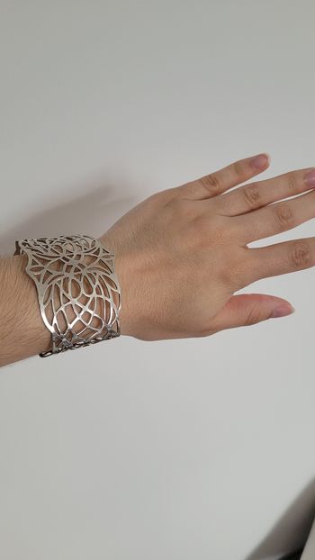 Bracelet ajustable argenté