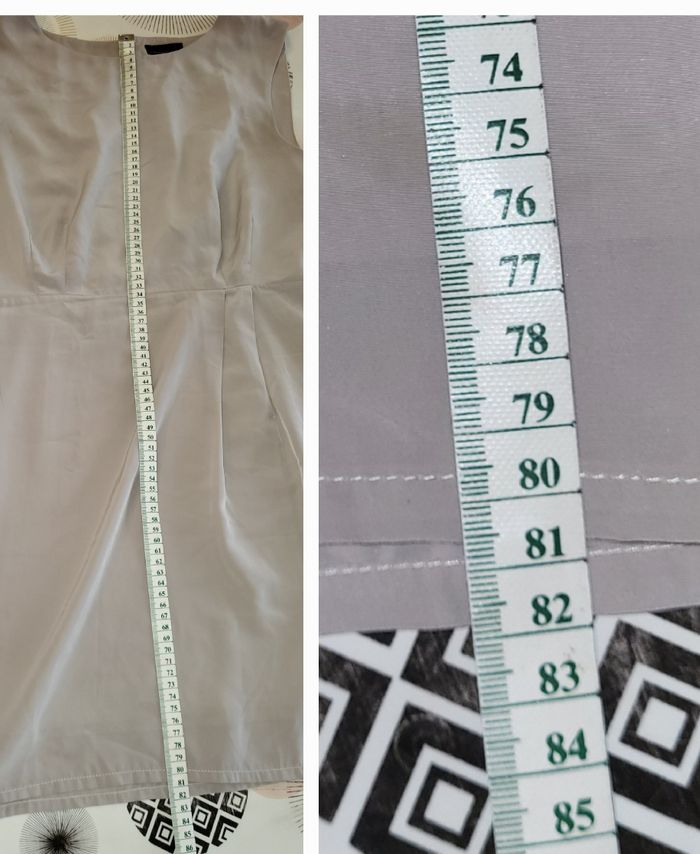 Vero Moda Robe TFr40/TL-Beige/Ecru- Sans manche, Doublée avec Dos Fantaisie en TBE - photo numéro 8