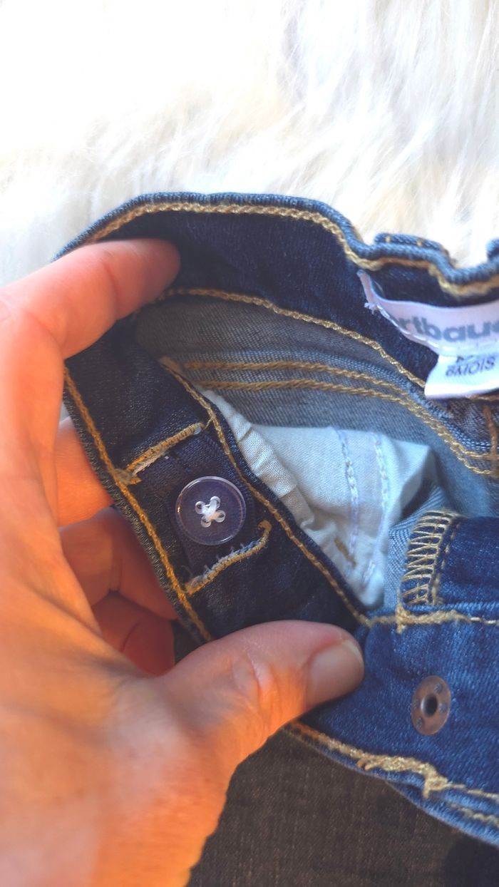 Neufs (non portés)🏷 🏷🥰😍💙 superbe ensemble teeshirt ml et jeans 6mois garçon 💙😍 - photo numéro 7