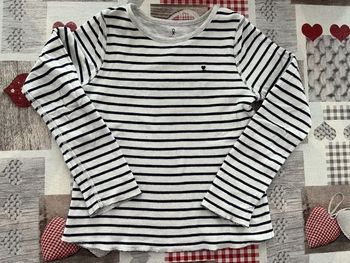 T-shirt manches longues réversible fille - 8 ans - OkaÏdi