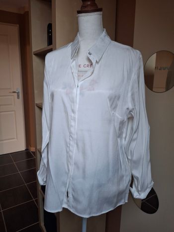 Chemise écru satinée Sarah John T4