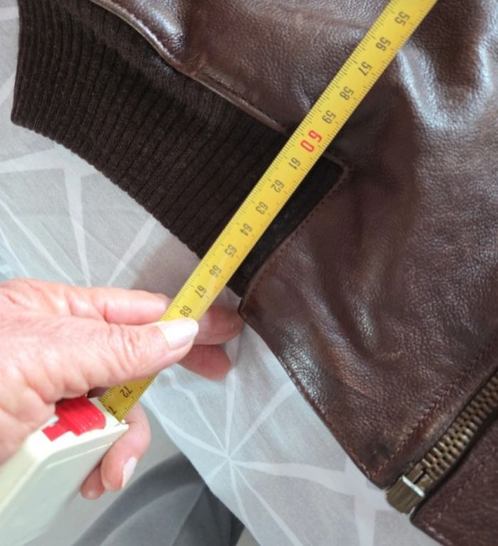 Blouson cuir véritable T.XXL - photo numéro 8